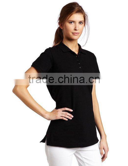 100% cotton custom design blank polo shirt women