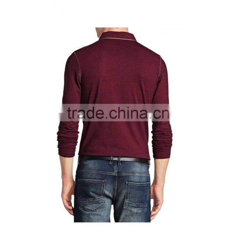 2016 new style polo shirt 100% cotton polo shirt customized logo