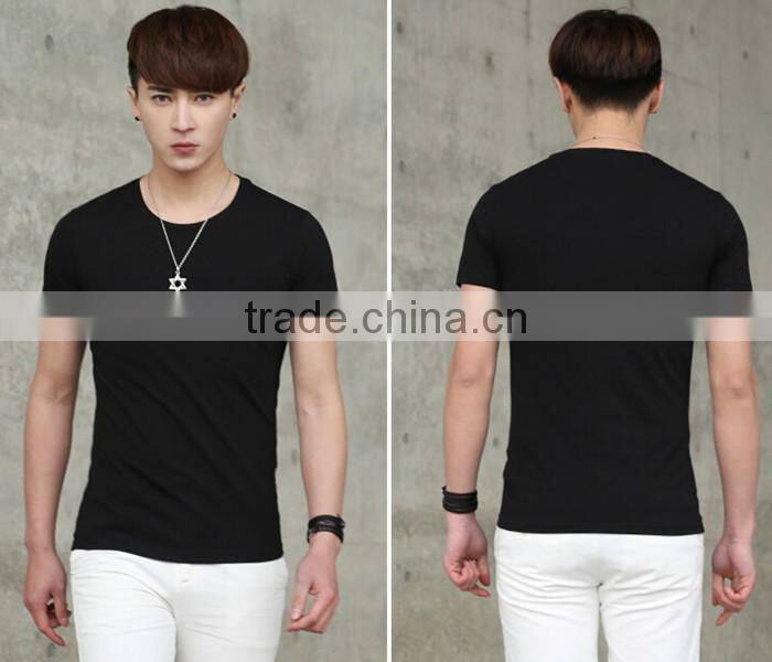 wholesale custom printed fashion T shirts for men korean men shirts with high quality OEM brand from Guangzhou manufacturer