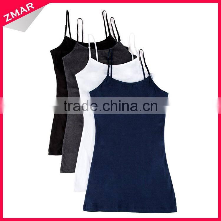 Fashion Designer Custom Women Wholesale Seamless Plain White Tank Top