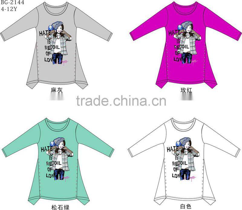 2015 garment stock lot overstock bulk wholesale clothing girl t shirt