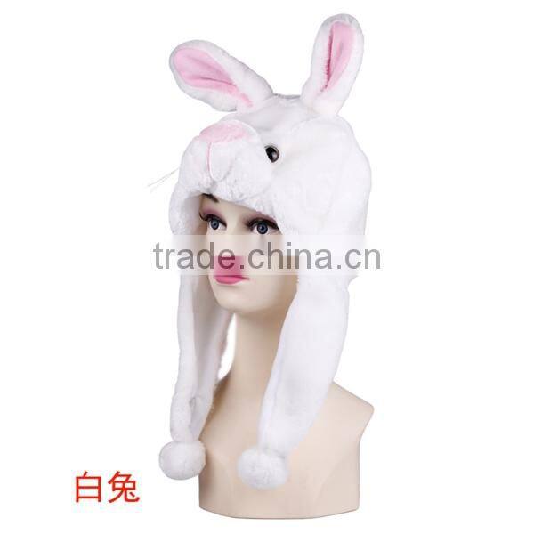 2013 winter plush funny fur animal hats with paws