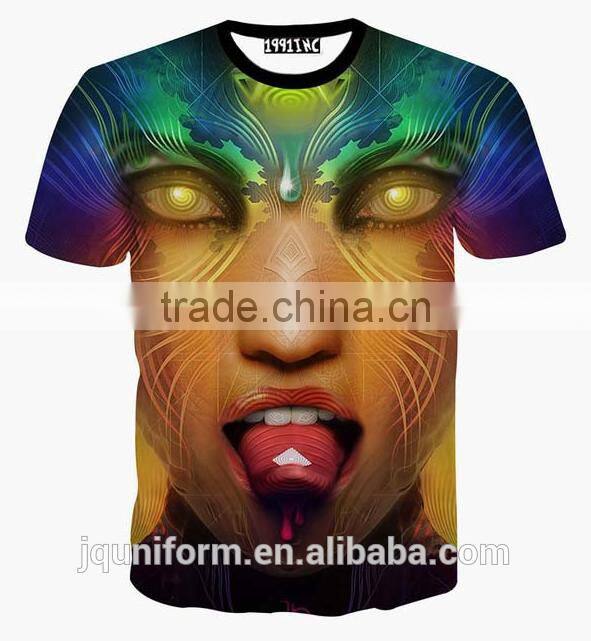 Wholesale Custom All Over Digital Dye Sublimation T-shirt Printing