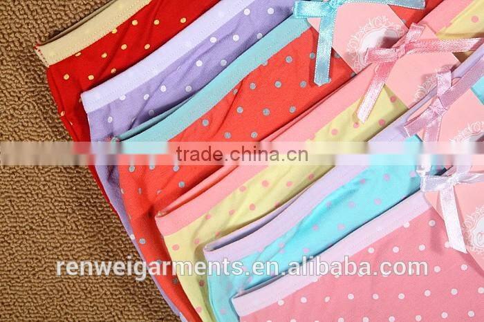 Comfortable cotton preteen young girls underwear kids panties