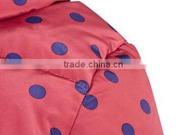 Spot Red Winter Bear Powder Coating Coats With Fur Hood 2014