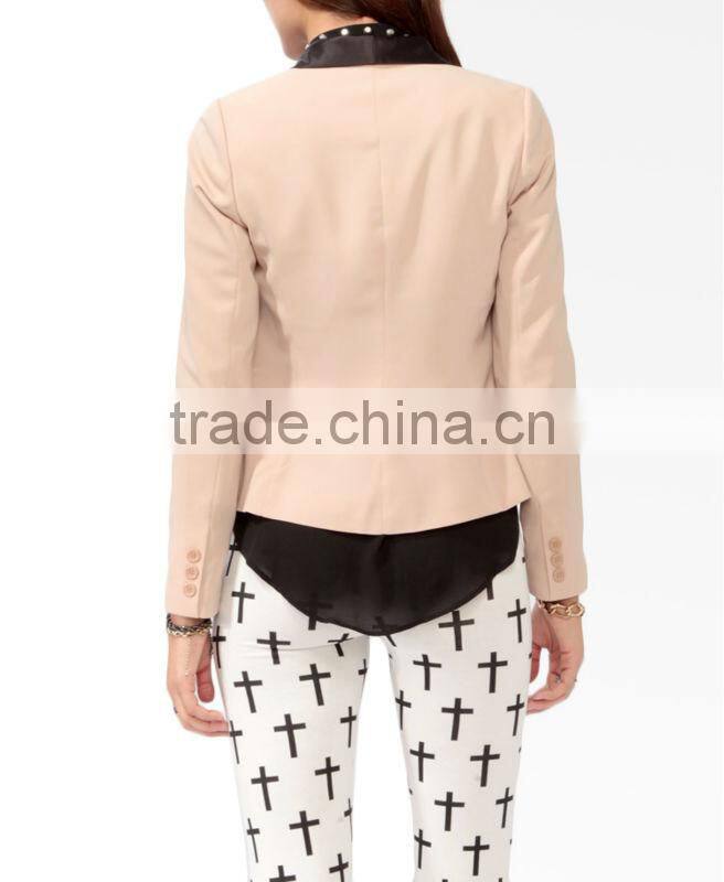 Satin Shawl Lapel Jacket