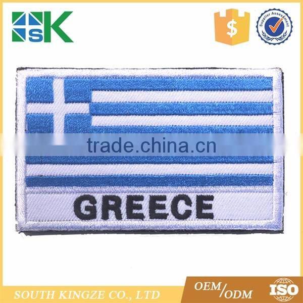 Fashion wholesale price Greece national flag heat transfer patch