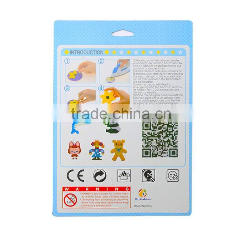 Diyfashion 5mm hama perler fuse beads lemur set with puzzle iron paper and twezzer hama beads toys for kids 18031