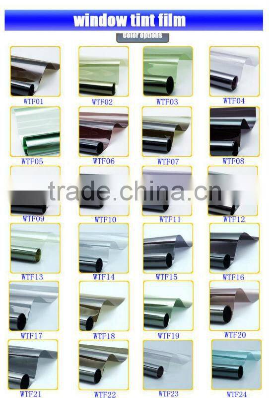 High visilible self-adhesive glass metalism film protective car window tint film