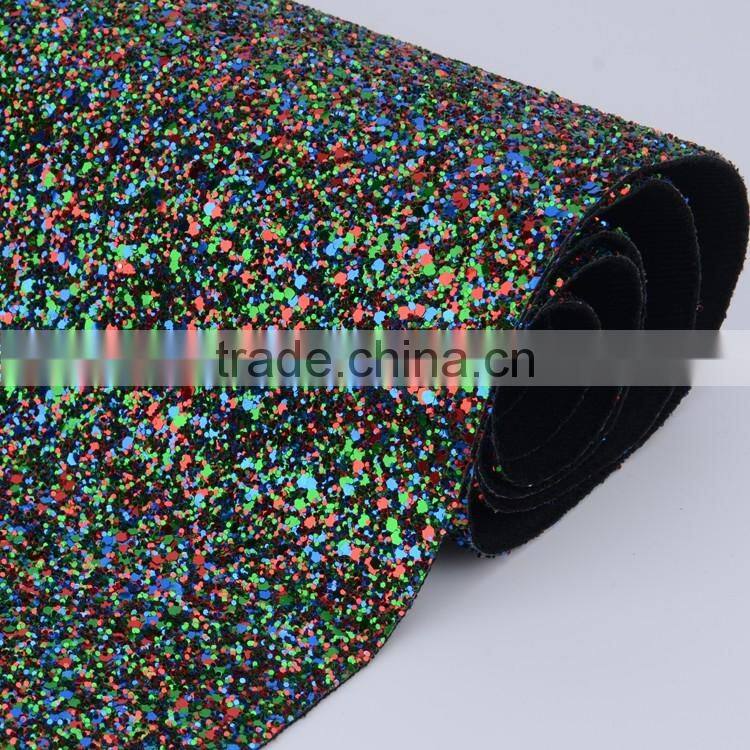 EN71 1-3 parts soft handfeeling and shinning design 3d glitter wallpaper for walls uk