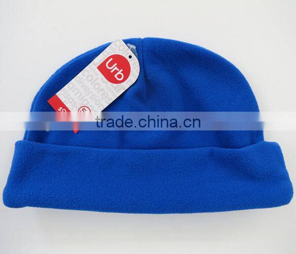 plain fleece beanie hat