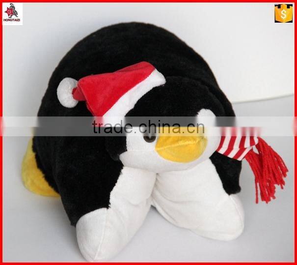 18" penguin design plush animal shaped cushion