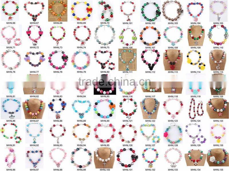 Wholesale chunky bubblegum necklace for kids M5060701