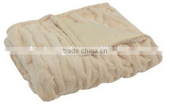 2016 new rabbit faux fur throw