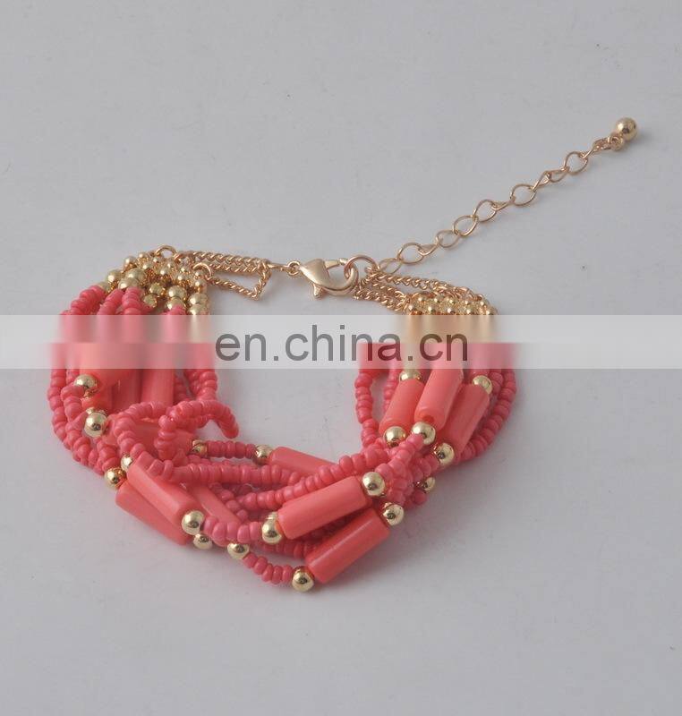 tiny multilayer seed bead bracelet