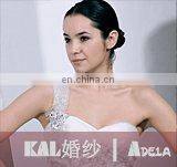 EB715 strapless two pieces embroidery beaded fashion wedding gown