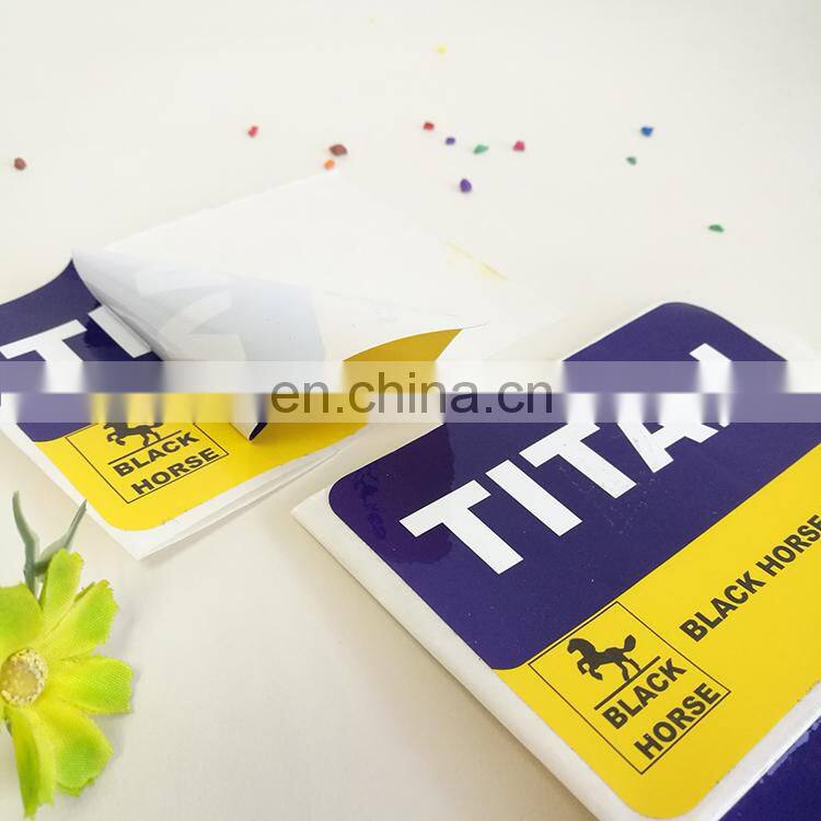 Professional manufacturer customized Piece cutting sticker,custom logo printing self adhesive sticker