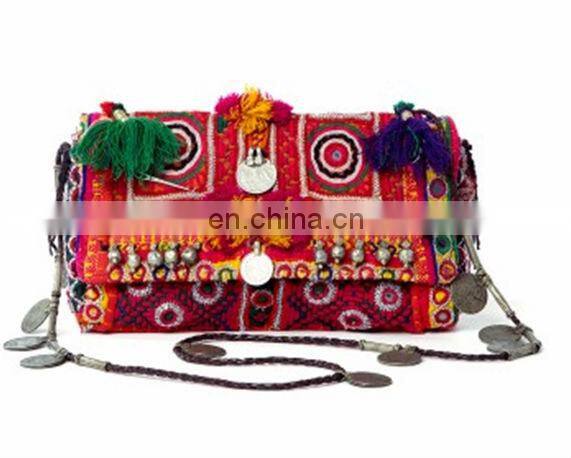 Handmade Vintage Banjara Clutch bags in aged look