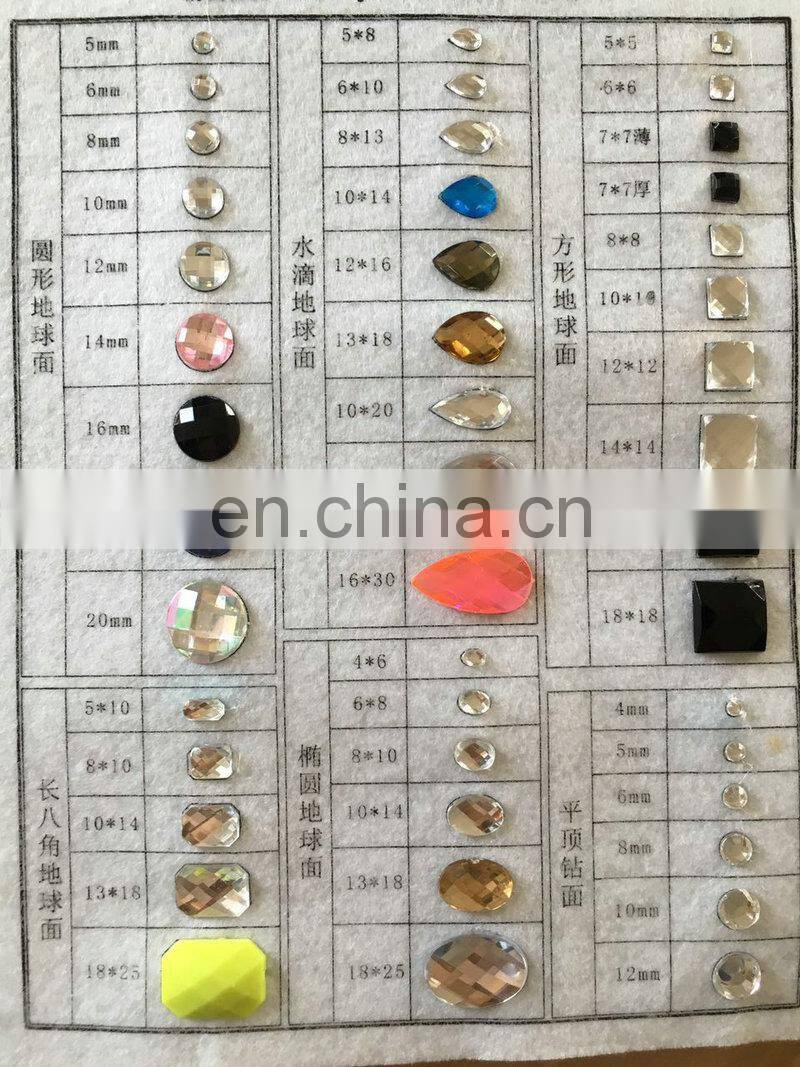 Jet Hematite acrylic hot fix stone