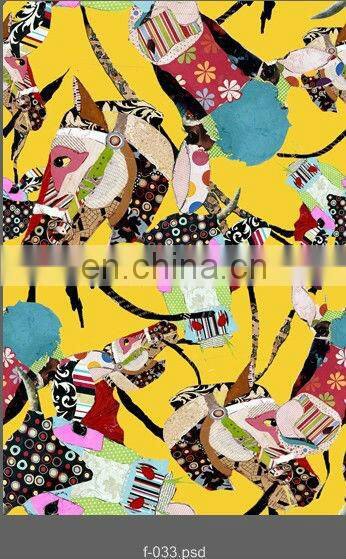 Yarn-dyed jacquard digital printing chiffon fabric Silk feel comfortable breathe freely Thermal transfer