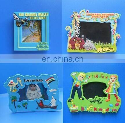 custom rubber soft pvc baby photo frame- 3d logo photo display frame for family
