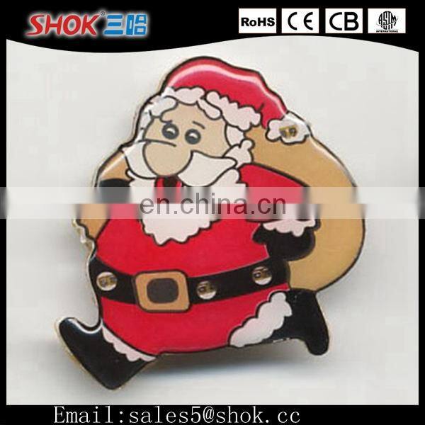 LED Flashing Button Badge&Custom Security Badges&Creative Design Badge For Christmas Activities