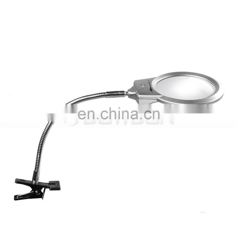 Clip Desktop Reading Magnifier with LED Light
