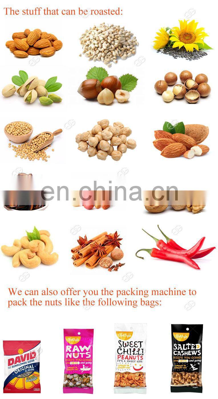 Widely Used Cashew Nut Macadamia Sesame Sunflower Seeds Roasting Processing Machinery Peanut Cacao Bean Roaster Machine