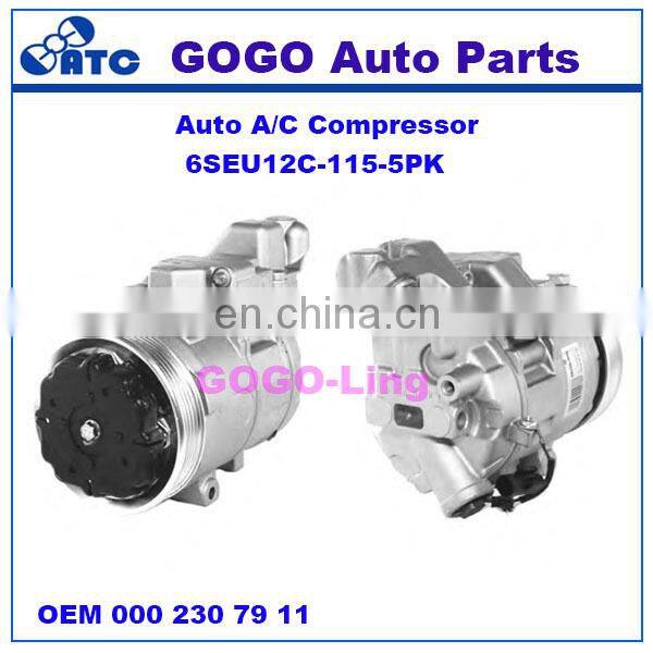 GOGO 6SEU12C Auto A/C Compressor for Mercedes benz A-CLASS(W168) VANEO(414) OEM : 000 230 79 11 000 230 59 11