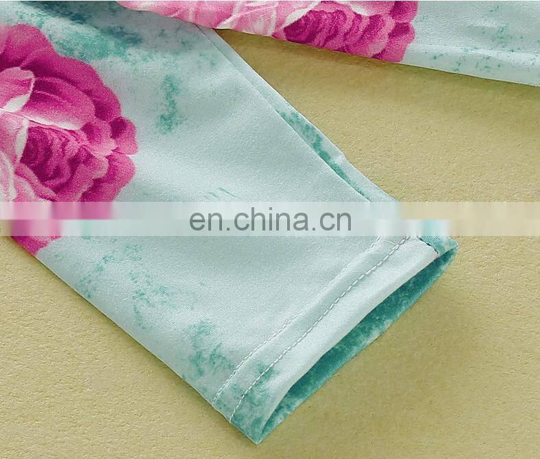 Soft cotton baby sleeping bag with hairband set floral print baby knotted gown