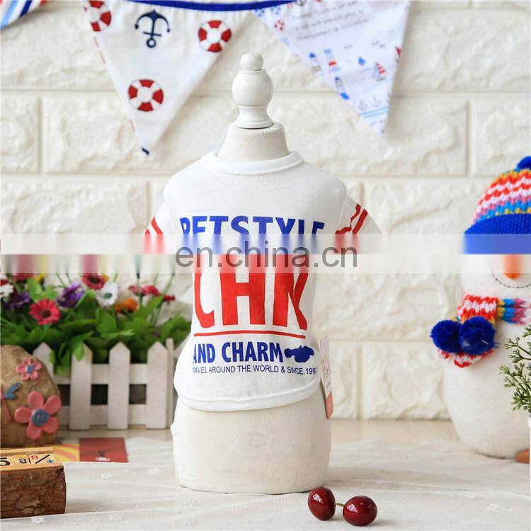 Soft Cotton White Spring Summer Teddy Pet Shirt For Dogs