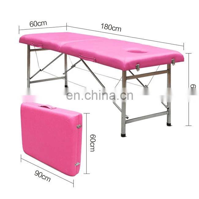 Hotsale Portable Aluminium Massage Table Chair Bed Foldable with Carry Bag