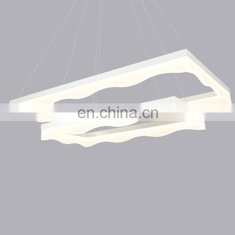 Wholesale modern fashion european pendent light decorative led acrylic chandelier