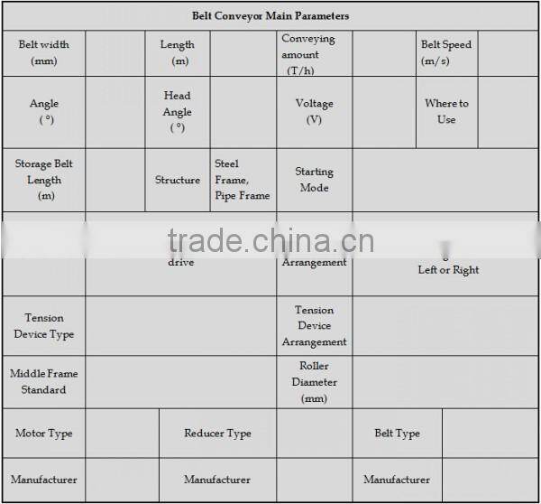 High Quality Large Conveying Capacity rubber conveyor belt machine
