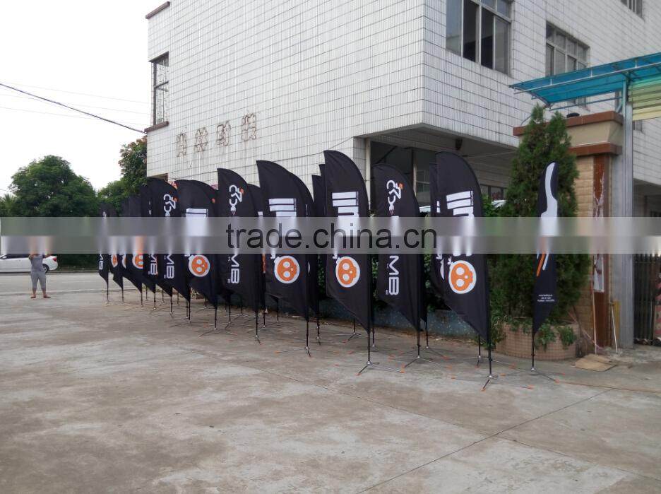 Top quanity best price in China Jiangmen feather flying banner flags, advertising flying banner