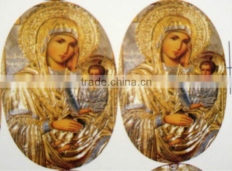 OEM 3d pictures of jesus christ print label sticker