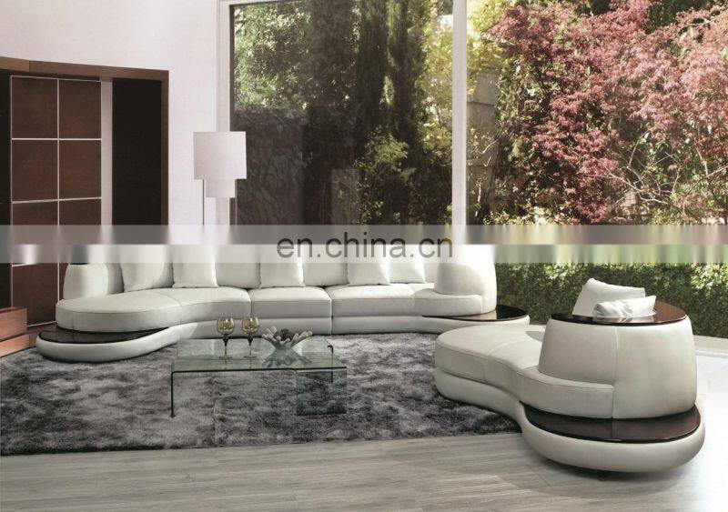 American Multi-functional living room leather sofas Sectional Sofa with LED light