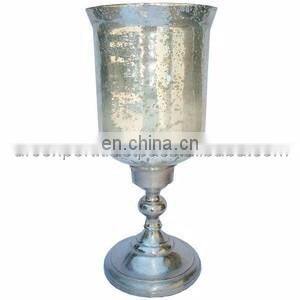 tall glass chimney candle holders