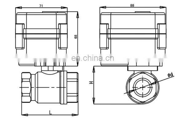 ball valve wifi automatic smart valve stainless steel brass BSP NPT motorized flow control intelligent wifi water shutoff valve