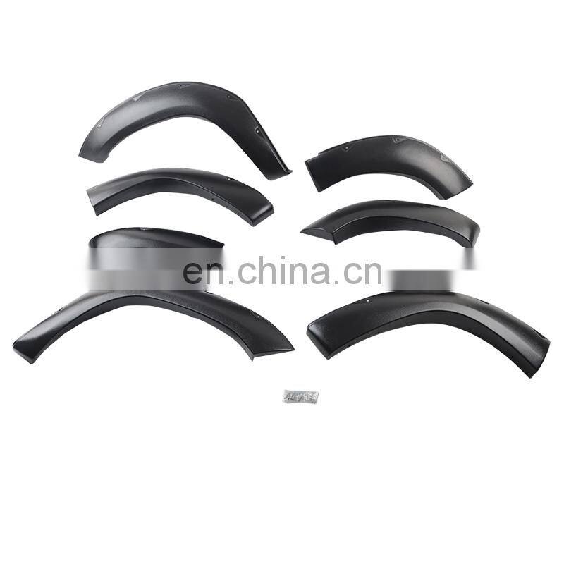 High quality Black ABS fender for FORTUNER 2015-2017  Fender Trim with light  for  body parts from Maiker offroad