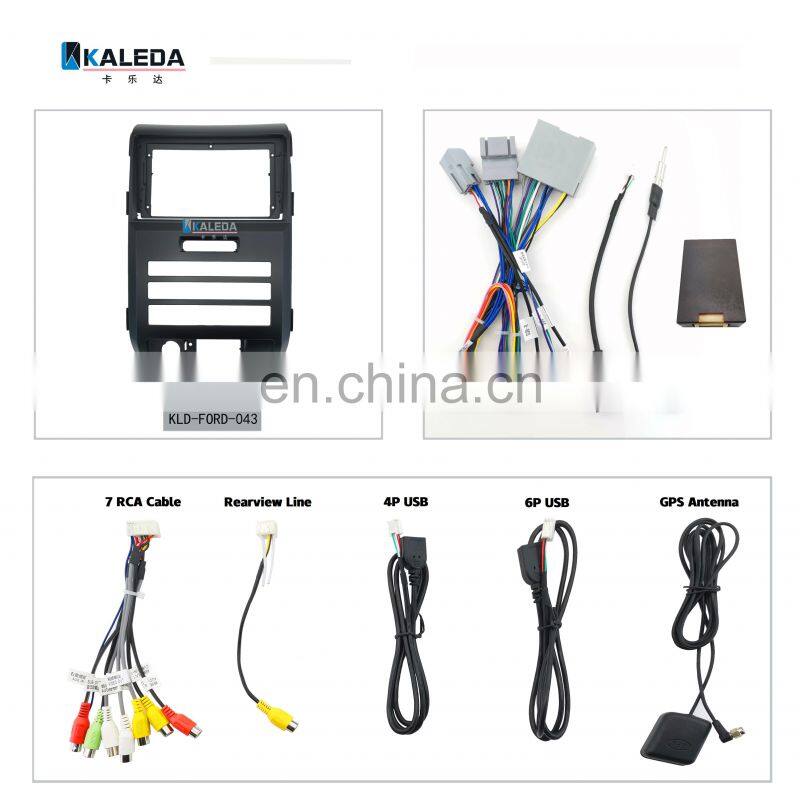 KALEDA Frame Hight Quality Car Radio Cable Harness canbus Stereo Panel Installation Trim Kit Frame For 2009-2012 F150