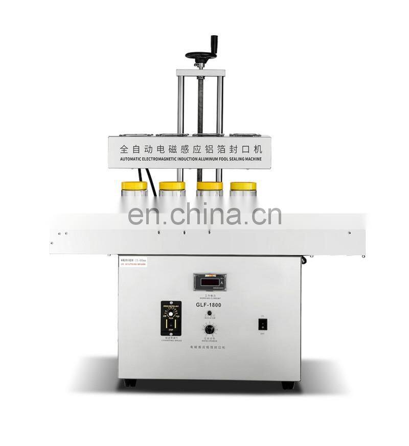 Continuous electromagnetic induction gasket aluminum foil sealing machine directly supplied by manufacturer automatic plastic ca