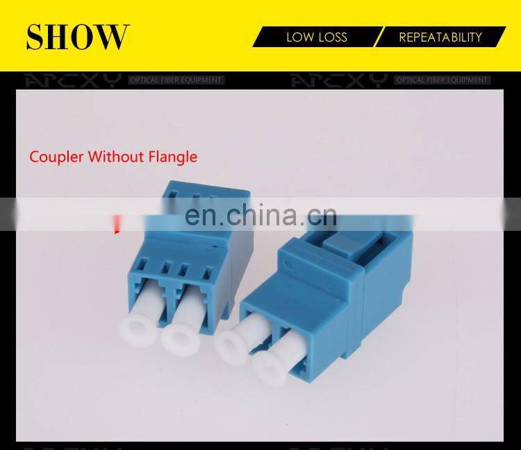 2 Port core Dual LC PC UPC APC SM Duplex Fiber Optic Adapter