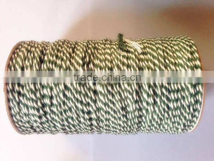 Colorful christmas twisted cord paper rope wholesale