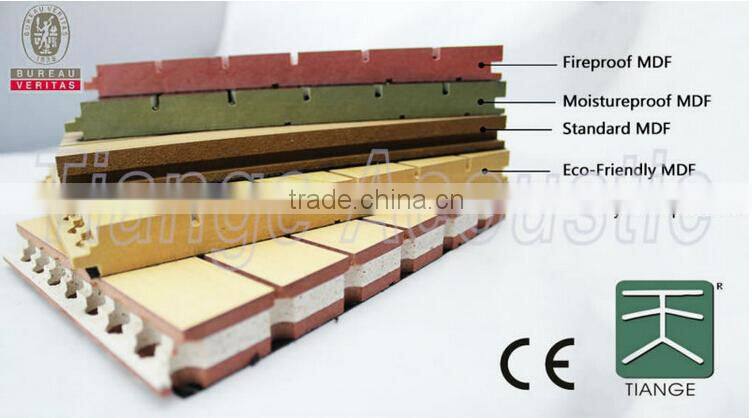auditorium sound insulation wooden acoustic panel