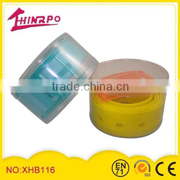 Factory direct selling fashion color rubber fashion belt,TPE belt strap made in China