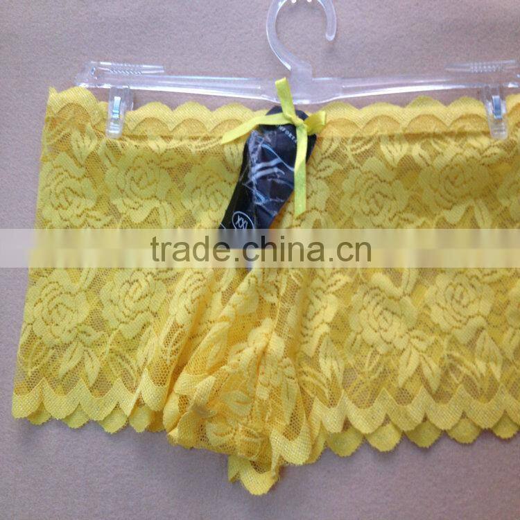 0.21USD Hot Sale Cheappest Elasticity Sexy Lace Transparent Panty (kcnk066)