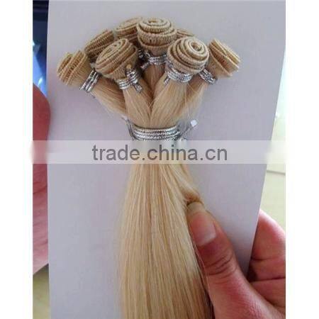 Human hair clip in hair/lace wig