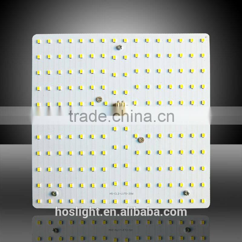 Market new square aluminium led boards/ led pcb board 2835 smd 20W 220vac/free sample for testing