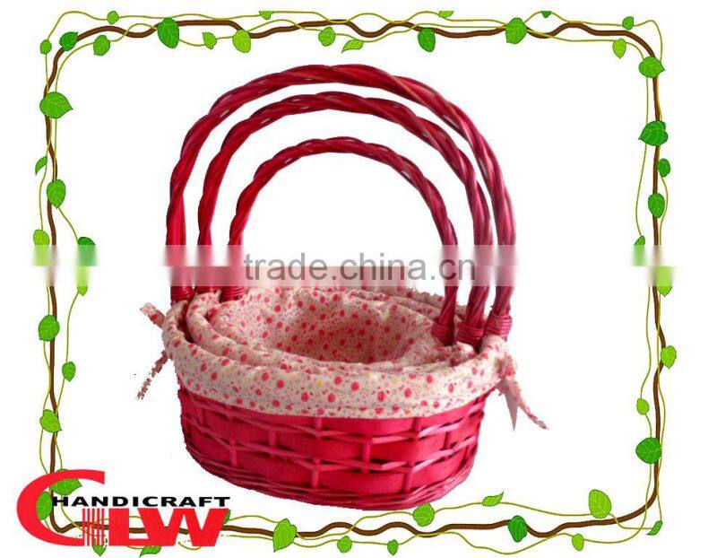 decoration wood chips , storage baskets with liner , custom easter basket